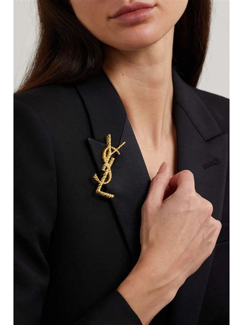 saint laurent men brooch